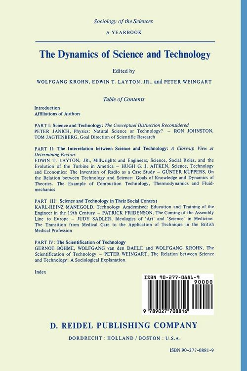 Produktbild: The Dynamics of Science and Technology