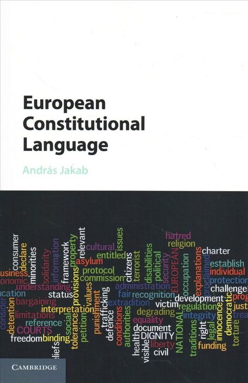 Produktbild: European Constitutional Language