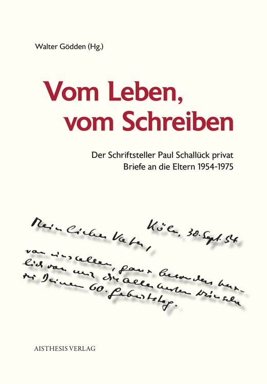 Produktbild: Vom Leben, vom Schreiben