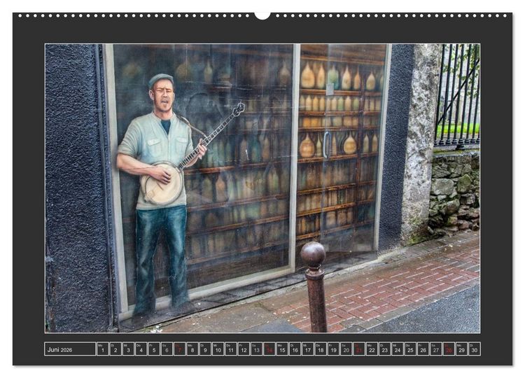 Produktbild: IRLAND - Die sch&ouml;nsten Fassadenmalereien (Wandkalender 2026 DIN A2 quer), CALVENDO Monatskalender