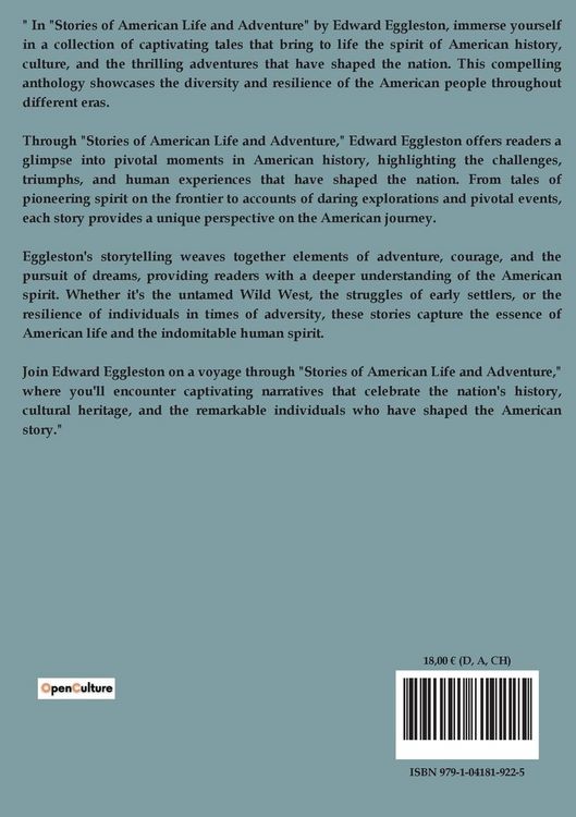 Produktbild: Stories of American life and adventure