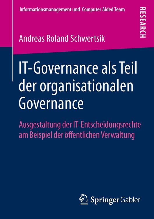 Produktbild: IT-Governance als Teil der organisationalen Governance