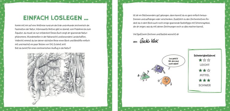 Produktbild: Die Kunst des Zeichnens f&uuml;r Kinder Starter-Block - Natur