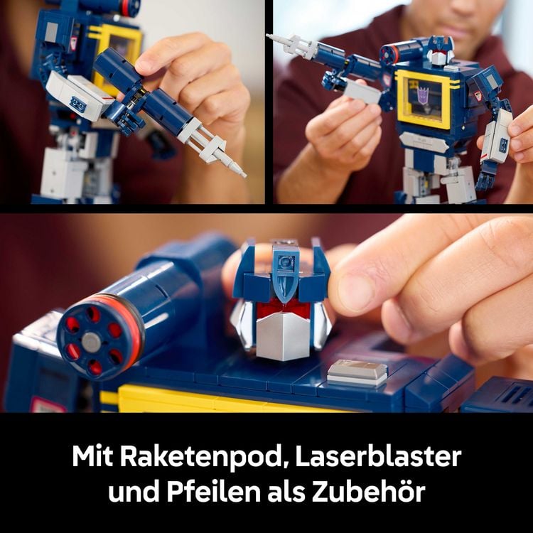 Produktbild: LEGO Icons 10358 Transformers: Soundwave, Modellbau f&uuml;r Erwachsene