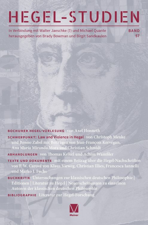 Produktbild: Hegel-Studien Band 57