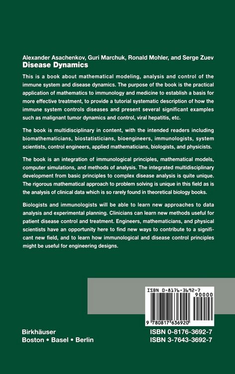 Produktbild: Disease Dynamics