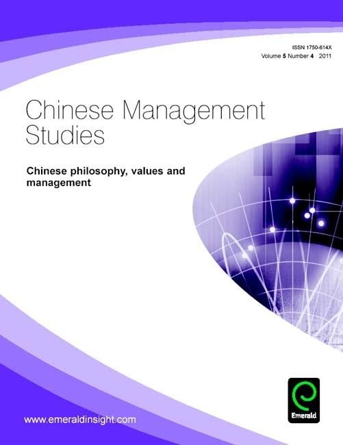 Produktbild: Chinese Philosophy, Values and Management