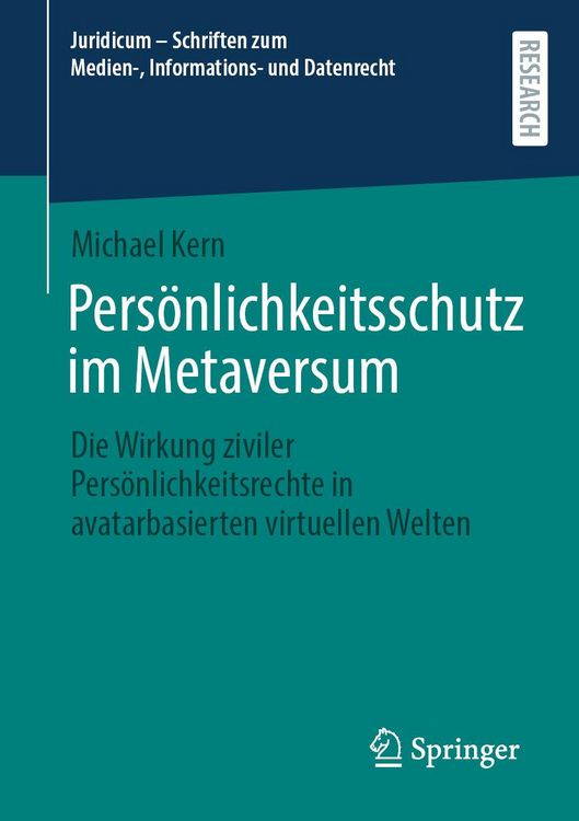 Produktbild: Pers&ouml;nlichkeitsschutz im Metaversum