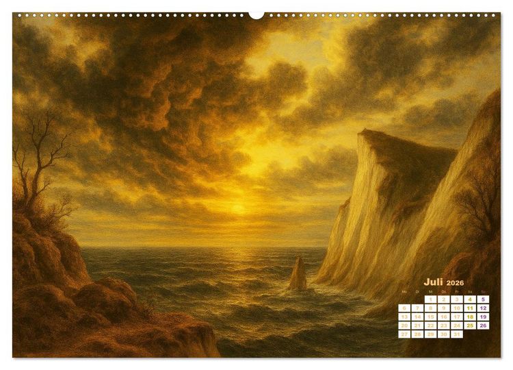Produktbild: Im Licht der Sehnsucht - Romantische Landschaften (Wandkalender 2026 DIN A2 quer), CALVENDO Monatskalender