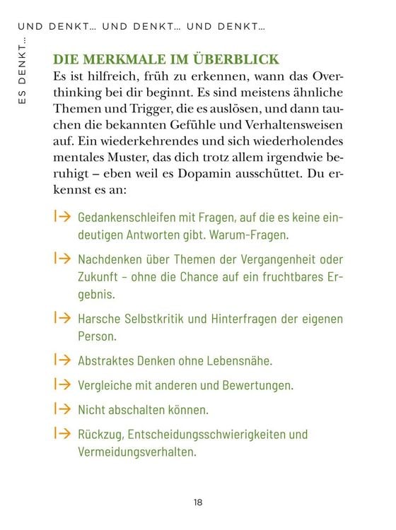 Produktbild: Die 1-Minuten-Strategie gegen Overthinking