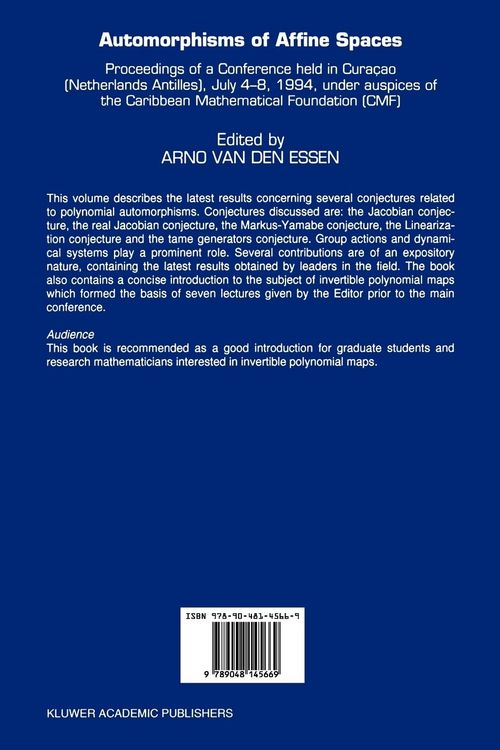 Produktbild: Automorphisms of Affine Spaces