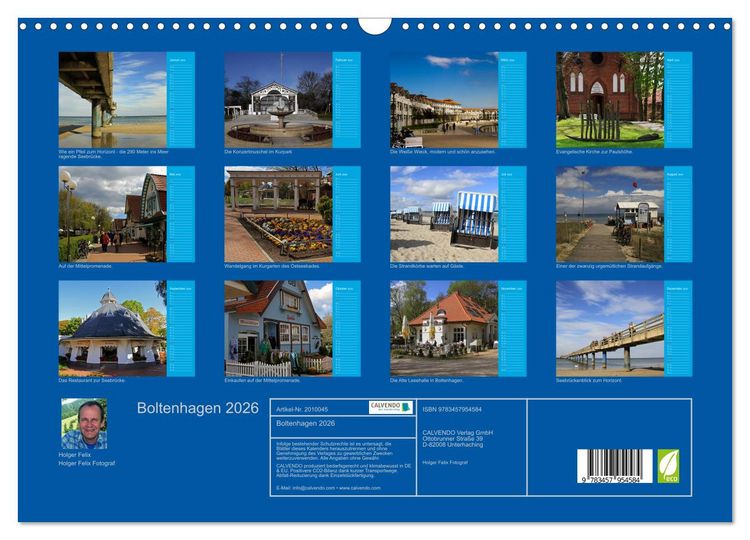 Produktbild: Boltenhagen 2026 (Wandkalender 2026 DIN A3 quer), CALVENDO Monatskalender