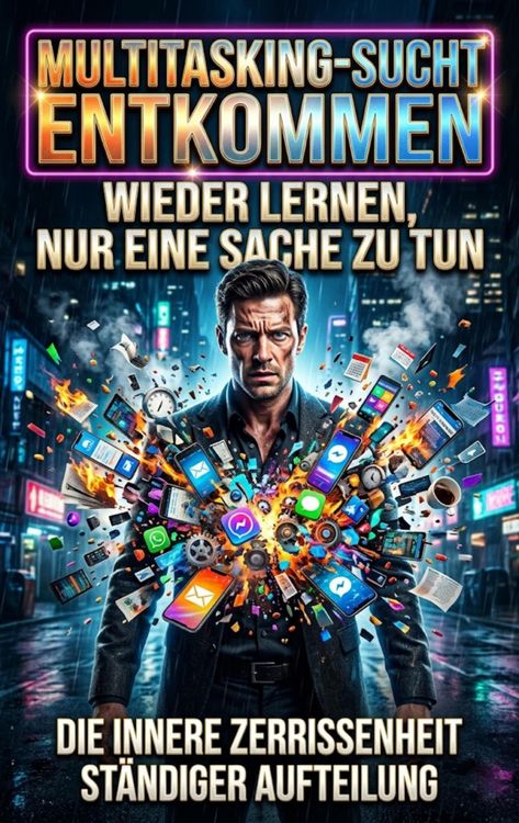 Produktbild: Multitasking-Sucht entkommen: Wieder lernen, nur eine Sache zu tun