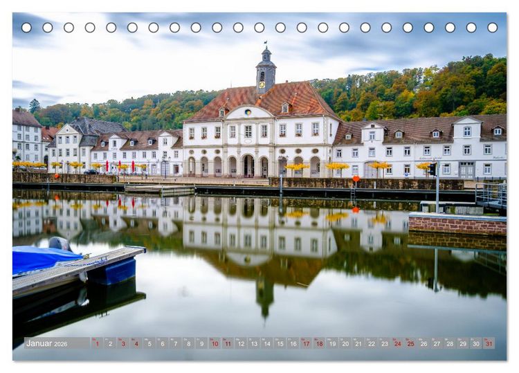 Produktbild: Ein Blick auf Bad Karlshafen (Tischkalender 2026 DIN A5 quer), CALVENDO Monatskalender