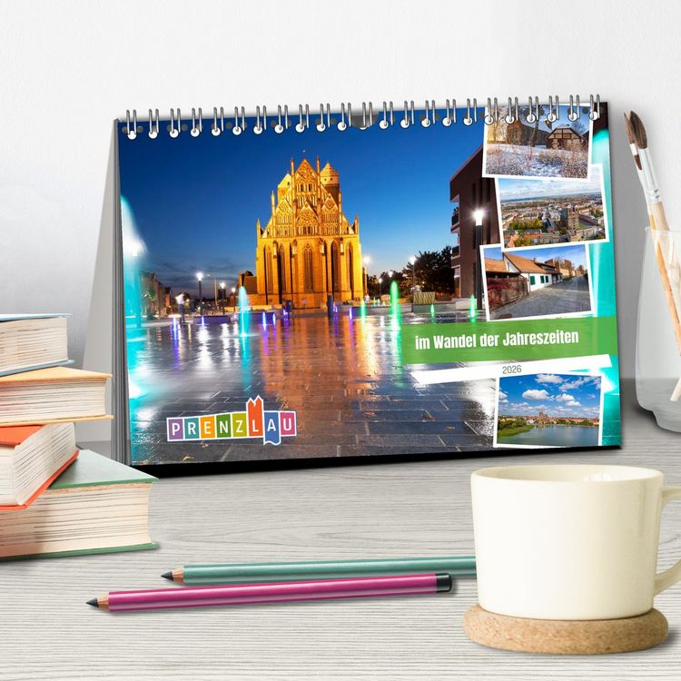 Produktbild: Prenzlau - im Wandel der Jahreszeiten (Tischkalender 2026 DIN A5 quer), CALVENDO Monatskalender