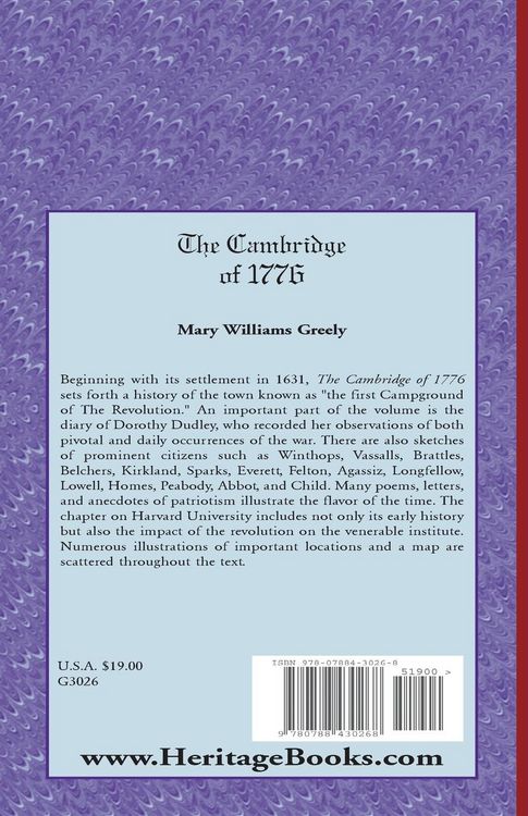 Produktbild: The Cambridge of 1776