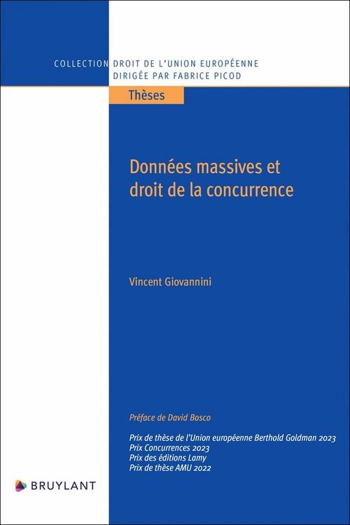 Produktbild: Donn&eacute;es massives et droit de la concurrence 2024