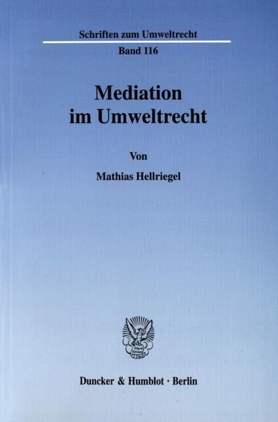 Produktbild: Mediation im Umweltrecht.