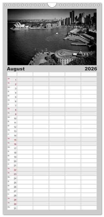 Produktbild: Familienplaner 2026 - AUSTRALIEN Impressionen von Sydney bis Adelaide mit 5 Spalten (Wandkalender, 21 x 45 cm) CALVENDO