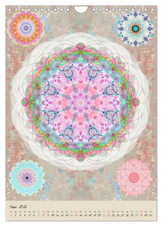 Produktbild: MANDALAS DES LICHTS (Wandkalender 2026 DIN A4 hoch), CALVENDO Monatskalender