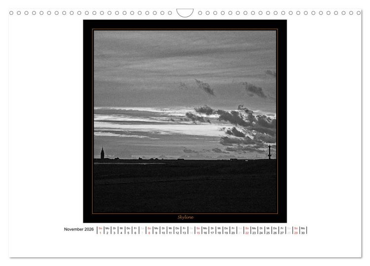 Produktbild: Wangerooge in Fine Art (Wandkalender 2026 DIN A3 quer), CALVENDO Monatskalender