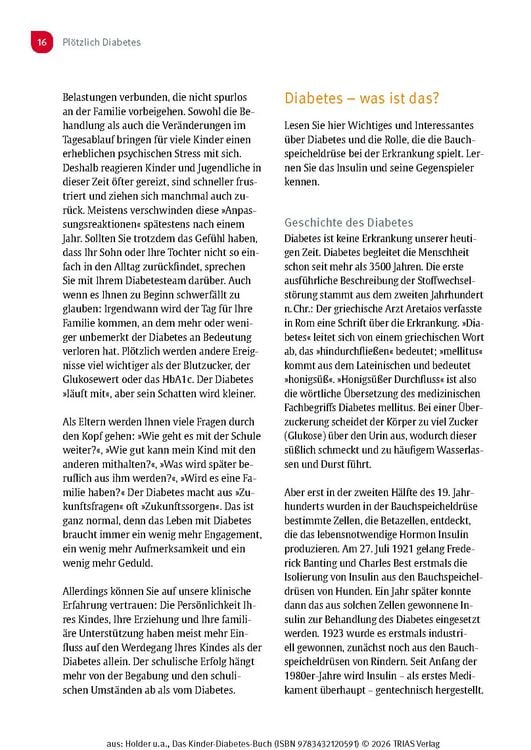 Produktbild: Das Kinder-Diabetes-Buch