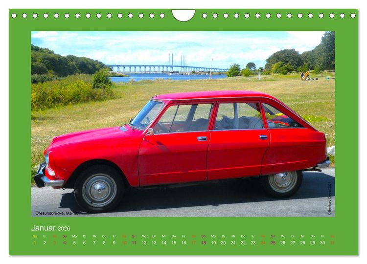 Produktbild: Abenteuer Citroen Ami 8 (Wandkalender 2026 DIN A4 quer), CALVENDO Monatskalender