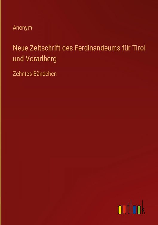 Produktbild: Neue Zeitschrift des Ferdinandeums f&uuml;r Tirol und Vorarlberg