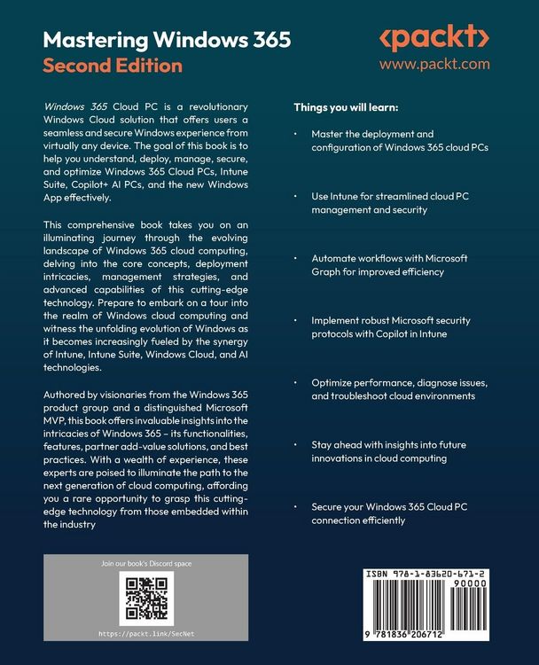 Produktbild: Mastering Windows 365 - Second Edition