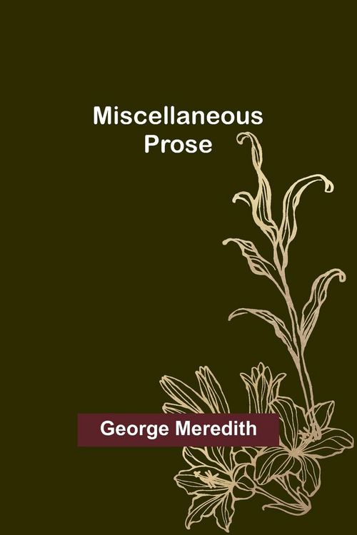 Produktbild: Miscellaneous Prose