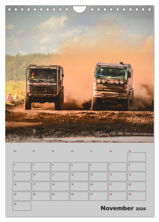 Produktbild: RALLYE RAID - Saison Planer (Wandkalender 2026 DIN A4 hoch), CALVENDO Monatskalender