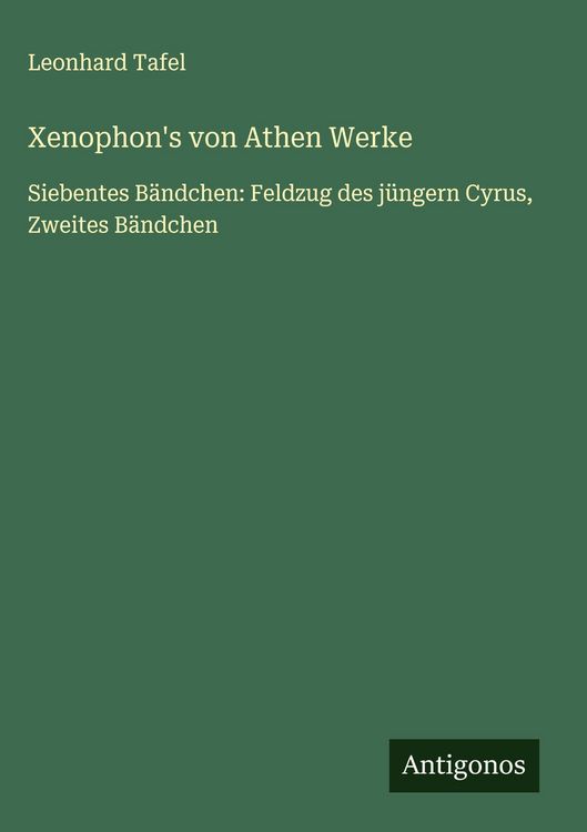 Produktbild: Xenophon's von Athen Werke