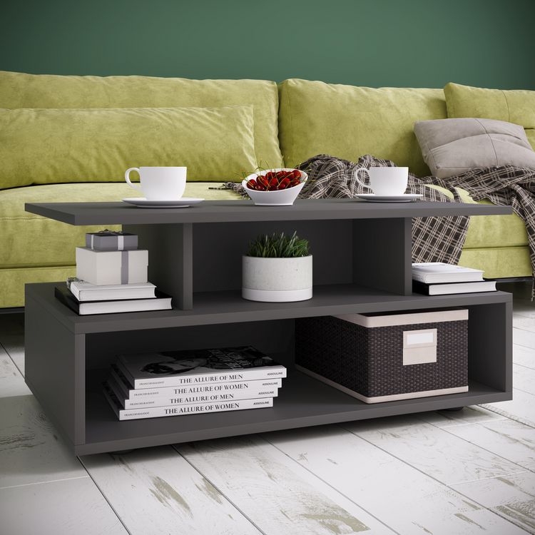 Produktbild: Holz Sofatisch Couchtisch Wohnzimmertisch Esila