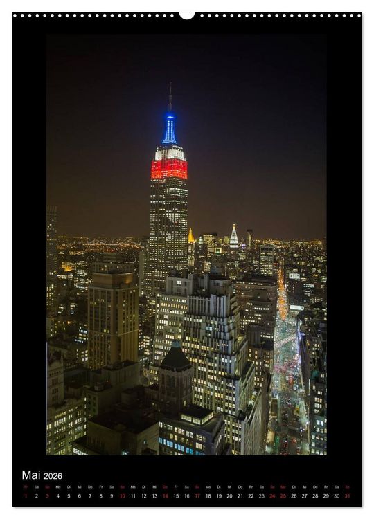 Produktbild: Vertical New York (hochwertiger Premium Wandkalender 2026 DIN A2 hoch), Kunstdruck in Hochglanz
