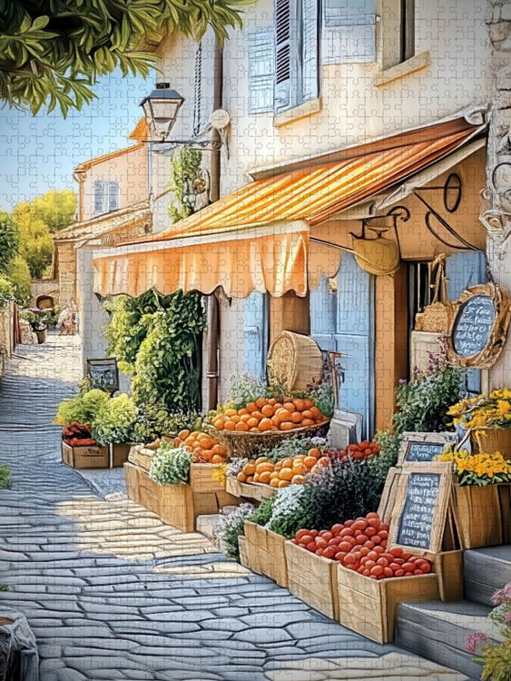 Produktbild: CALVENDO Puzzle Provenzalische Frische | 1000 Teile Lege-Gr&ouml;&szlig;e 64x48cm Foto-Puzzle f&uuml;r gl&uuml;ckliche Stunden