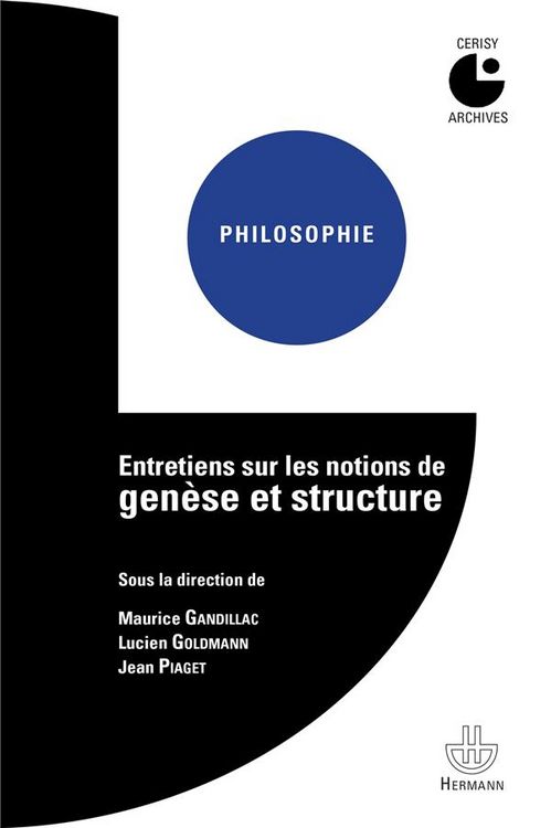 Produktbild: Entretiens sur les notions de gen&egrave;se et structure