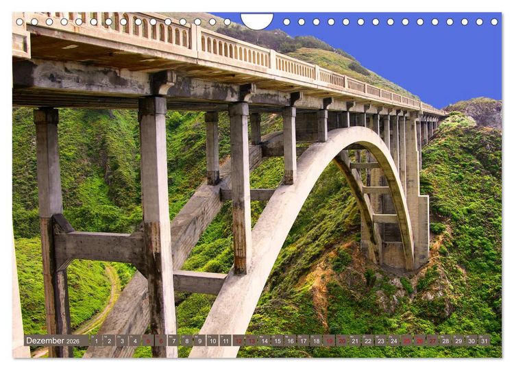 Produktbild: Br&uuml;cken - Kunst (Wandkalender 2026 DIN A4 quer), CALVENDO Monatskalender