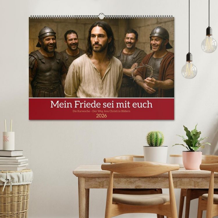 Produktbild: Mein Friede sei mit euch (Wandkalender 2026 DIN A2 quer), CALVENDO Monatskalender