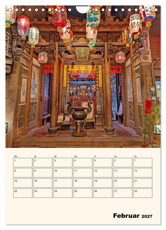 Produktbild: Taiwan &ndash; Traumreise durch Asiens Geheimtipp (Wandkalender 2027 DIN A4 hoch), CALVENDO Monatskalender