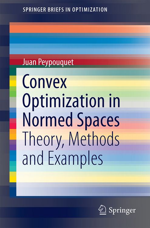 Produktbild: Convex Optimization in Normed Spaces