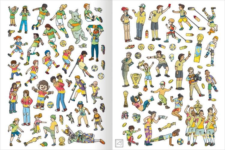 Produktbild: Das Metallic-Stickerbuch &ndash; Fu&szlig;ball