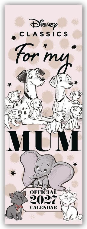 Produktbild: Disney Classic &ndash; For my Mum 2027 &ndash; Slimline-Kalender