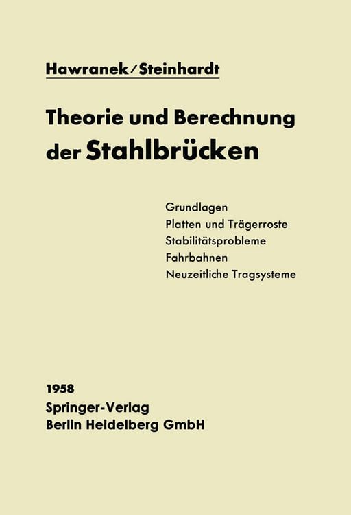 Produktbild: Theorie und Berechnung der Stahlbr&uuml;cken
