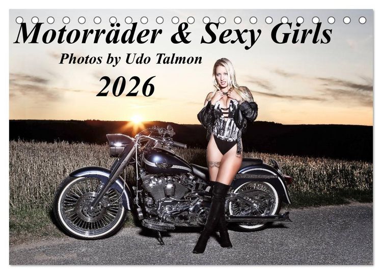 Produktbild: Motorr&auml;der & Sexy Girls (Tischkalender 2026 DIN A5 quer), CALVENDO Monatskalender