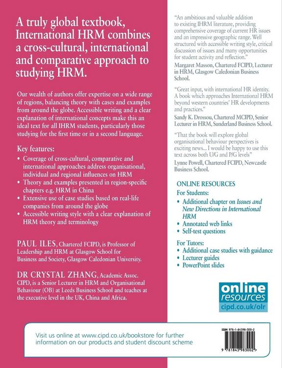 Produktbild: International Human Resource Management