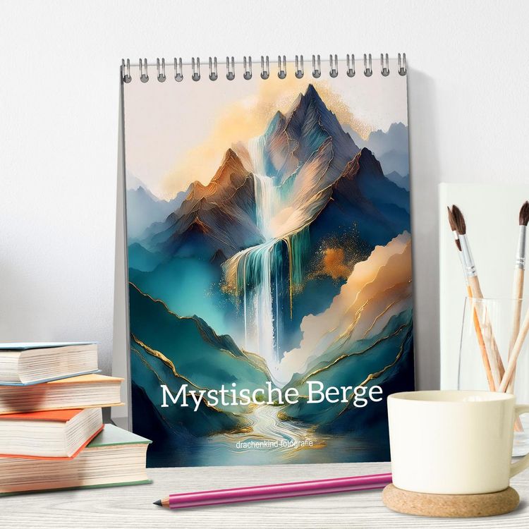 Produktbild: Mystische Berge (Tischkalender 2026 DIN A5 hoch), CALVENDO Monatskalender