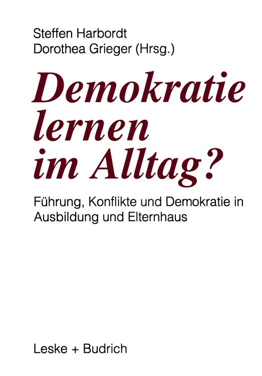 Produktbild: Demokratie lernen im Alltag?