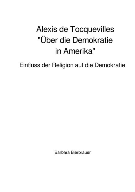 Produktbild: Alexis de Tocquevilles "&Uuml;ber die Demokratie in Amerika"