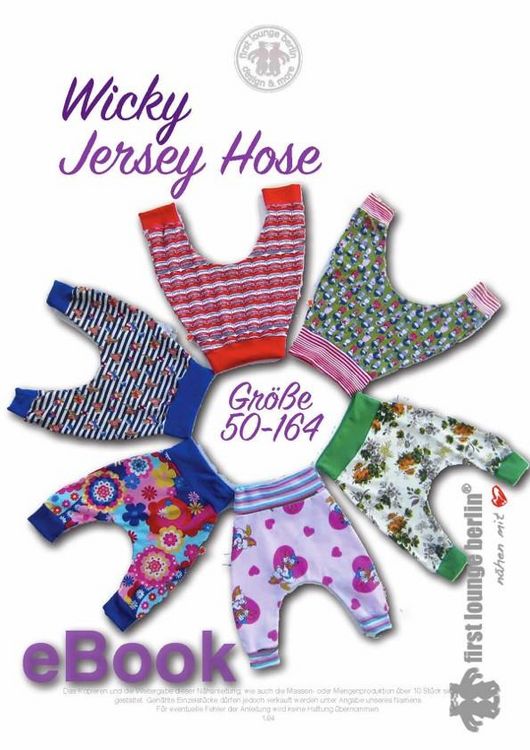 Produktbild: Wicky Jersey Hose Gr. 50 bis 164 von firstloungeberlin