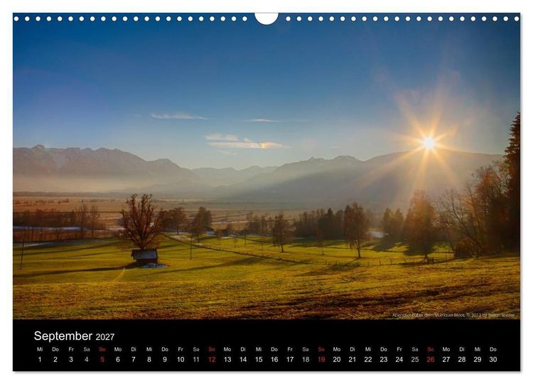 Produktbild: Licht &uuml;ber Bergen und Seen (Wandkalender 2027 DIN A3 quer), CALVENDO Monatskalender
